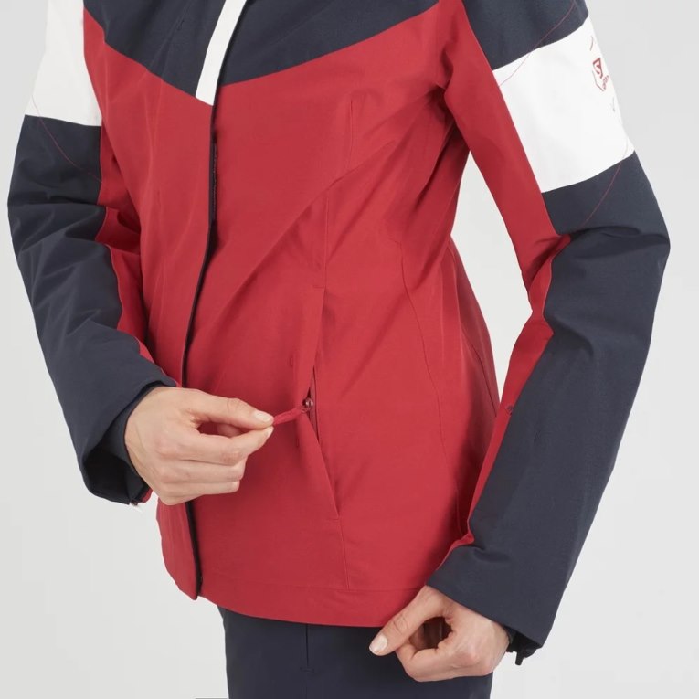 Red / Navy Salomon Speed Women's Insulated Jackets | IE RG2394